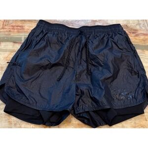 Nike Mens Run Division 7'' 2-in-1 Repel Shorts Navy Blue Flat Front Activewear M